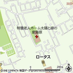 太陽と緑の家藤原（従来型）周辺の地図