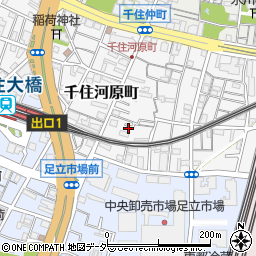 東京都足立区千住河原町26周辺の地図