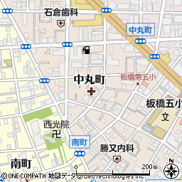東京都板橋区中丸町41周辺の地図