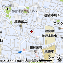 東京都豊島区池袋本町周辺の地図