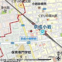 まいばすけっと京成小岩駅南店周辺の地図