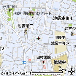 東京都豊島区池袋本町周辺の地図