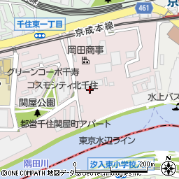 東京都足立区千住関屋町18周辺の地図