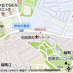 都営田無緑町三丁目アパート周辺の地図