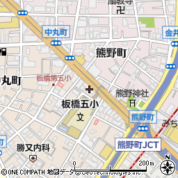 東京都板橋区中丸町17周辺の地図
