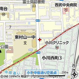 リパーク東村山富士見町１丁目駐車場周辺の地図