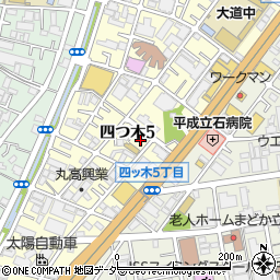 東京都葛飾区四つ木5丁目13-15周辺の地図