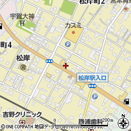 千葉県銚子市松岸町周辺の地図