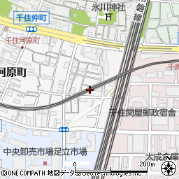 東京都足立区千住河原町47周辺の地図