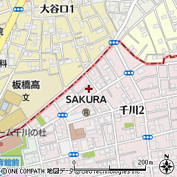 ペアパレス千川周辺の地図