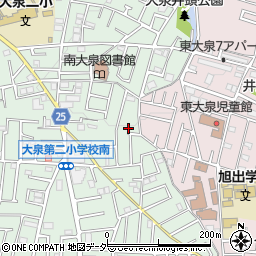 東京都練馬区南大泉1丁目40周辺の地図