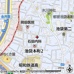 東京都豊島区池袋本町2丁目周辺の地図