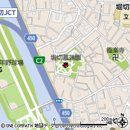 堀切菖蒲園周辺の地図