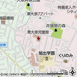 練馬区　東大泉児童館周辺の地図