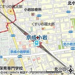 松屋 京成小岩店周辺の地図