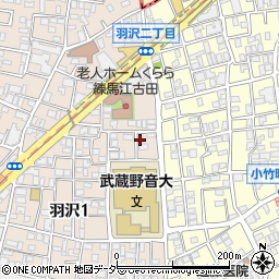 日本大学レスリング部寄宿舎周辺の地図