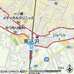 明光義塾馬込沢駅前教室周辺の地図