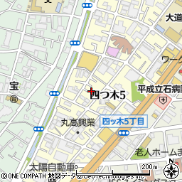 東京都葛飾区四つ木5丁目12周辺の地図