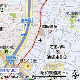 東京都豊島区池袋本町2丁目23周辺の地図