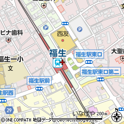 東京都福生市東町4周辺の地図