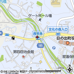 西平井周辺の地図