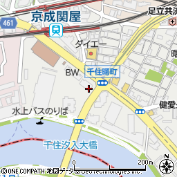 ファミリーマート千住曙町店周辺の地図