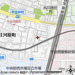 東京都足立区千住河原町41周辺の地図