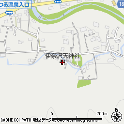 伊奈沢天神社周辺の地図