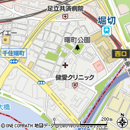 東京都足立区千住曙町36周辺の地図