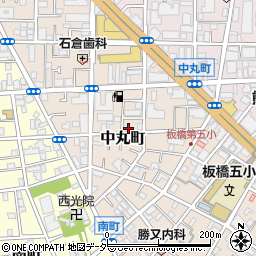 東京都板橋区中丸町周辺の地図