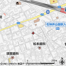 ファブール石神井公園周辺の地図