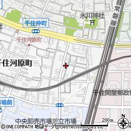 東京都足立区千住河原町42周辺の地図