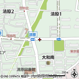 東京街道団地中央周辺の地図