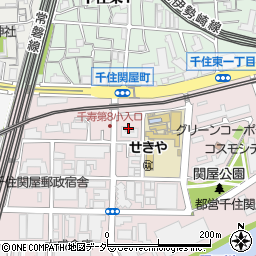 東京都足立区千住関屋町13周辺の地図
