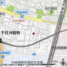 東京都足立区千住河原町35周辺の地図