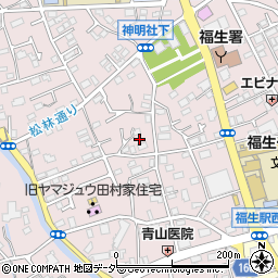 東京都福生市福生1143周辺の地図