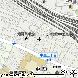東京都北区中里3丁目16周辺の地図