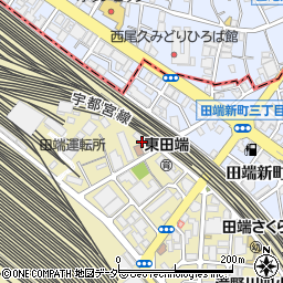 東京省力化軌道工事区周辺の地図