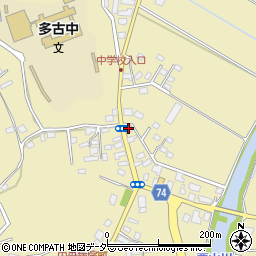 千葉県香取郡多古町多古176-2周辺の地図