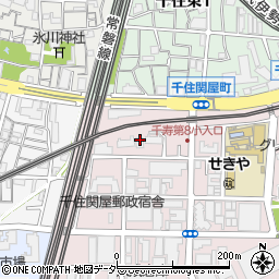 東京都足立区千住関屋町5周辺の地図