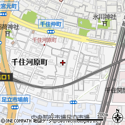 東京都足立区千住河原町30周辺の地図