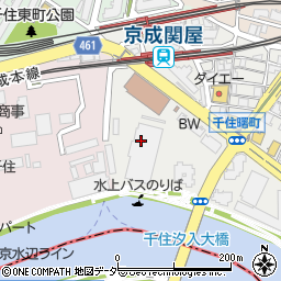 東京都足立区千住曙町42周辺の地図