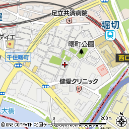 東京都足立区千住曙町26周辺の地図