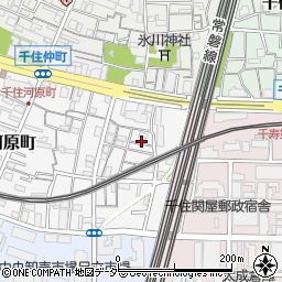 東京都足立区千住河原町39周辺の地図