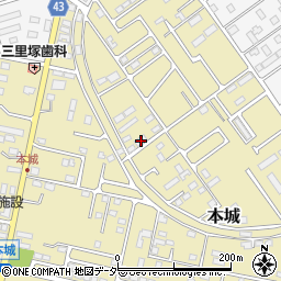 千葉県成田市本城9-5周辺の地図