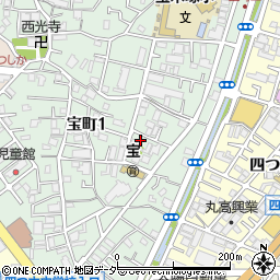 宝町南児童遊園周辺の地図
