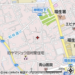 東京都福生市福生1142-5周辺の地図