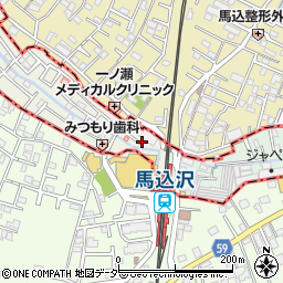 千葉県鎌ケ谷市馬込沢1周辺の地図