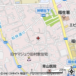 東京都福生市福生1143-8周辺の地図