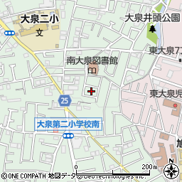 東京都練馬区南大泉1丁目46周辺の地図